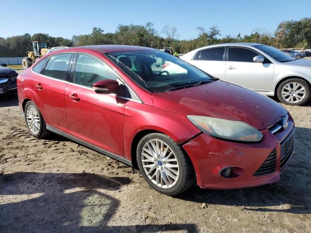 1FADP3J25EL230482 - 2014 FORD FOCUS TITANIUM BURGUNDY photo 4