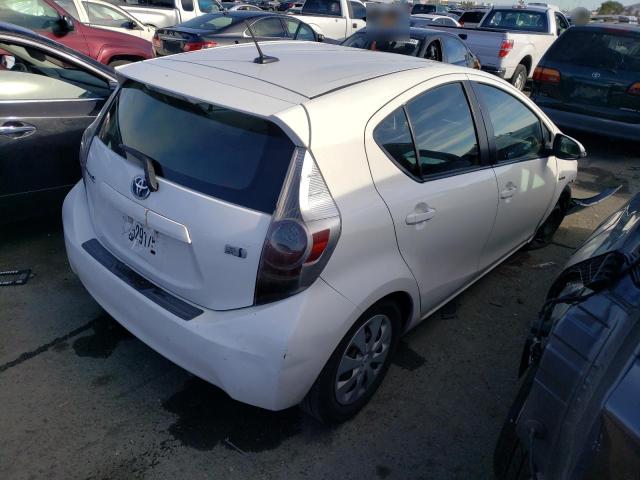 JTDKDTB30C1517612 - 2012 TOYOTA PRIUS C WHITE photo 3