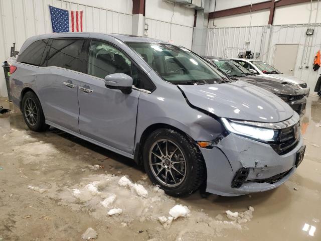 5FNRL6H92PB008648 - 2023 HONDA ODYSSEY ELITE Azul foto 4