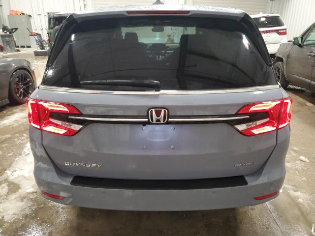 5FNRL6H92PB008648 - 2023 HONDA ODYSSEY ELITE Azul foto 6