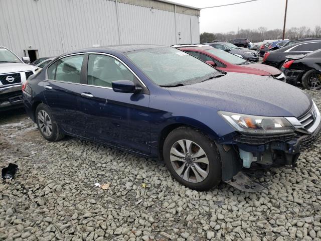 1HGCR2F38DA235750 - 2013 HONDA ACCORD LX BLUE photo 4