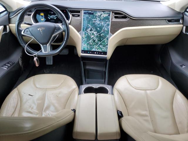 5YJSA1H11EFP28606 - 2014 TESLA MODEL S GREEN photo 8