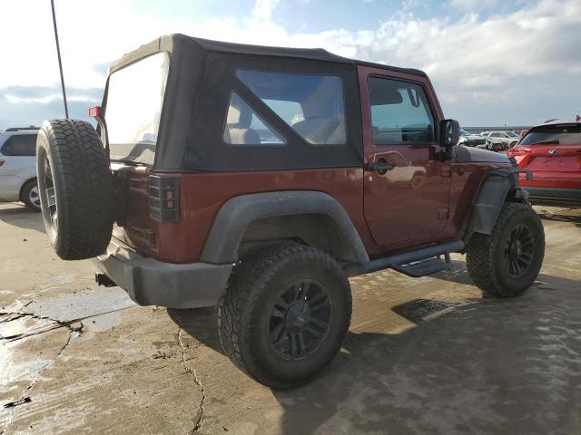 1J4FA24118L545845 - 2008 JEEP WRANGLER X MAROON photo 3