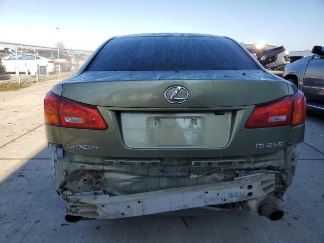 JTHBK262X62003510 - 2006 LEXUS IS 250 GREEN photo 6