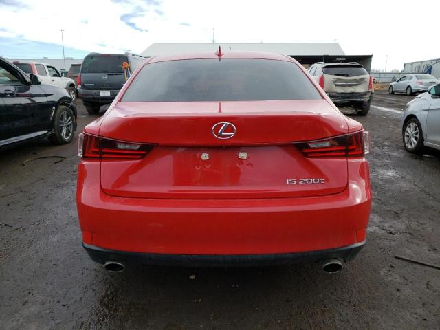 JTHBA1D29G5030813 - 2016 LEXUS IS 200T RED photo 6