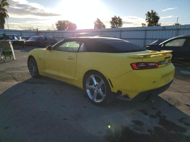 1G1FB3DS2J0103755 - 2018 CHEVROLET CAMARO LT YELLOW photo 2