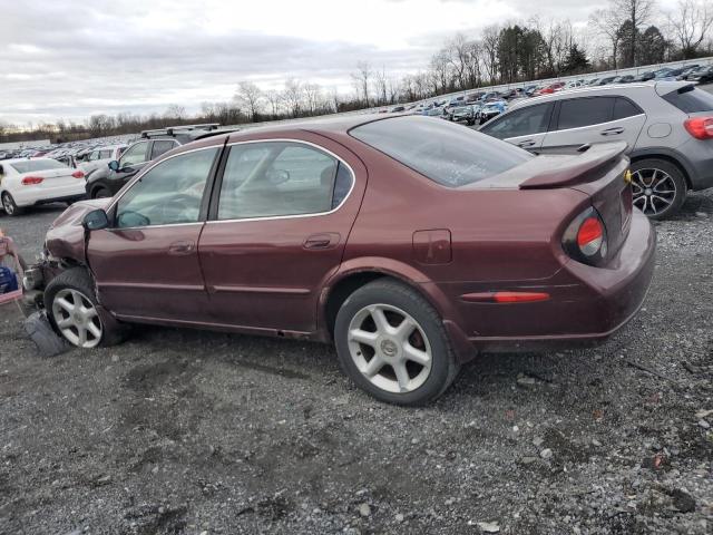 JN1CA31D91T841427 - 2001 NISSAN MAXIMA GXE MAROON photo 2