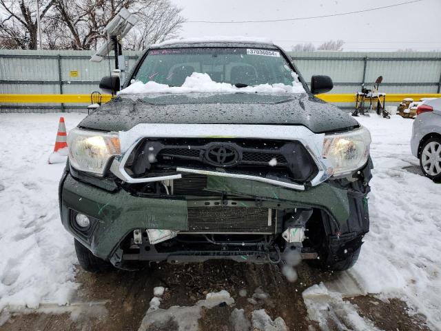 5TFMU4FN4EX026406 - 2014 TOYOTA TACOMA DOUBLE CAB LONG BED GREEN photo 5