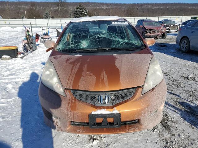 JHMGE8H43AC012373 - 2010 HONDA FIT SPORT ORANGE photo 5