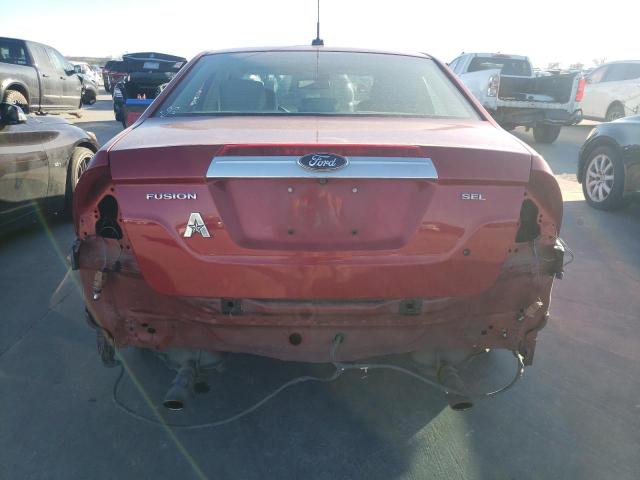 3FAHP0JG2CR193448 - 2012 FORD FUSION SEL RED photo 6