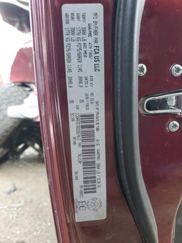 1C6RR7GT8GS357017 - 2016 RAM 1500 SLT MAROON photo 12