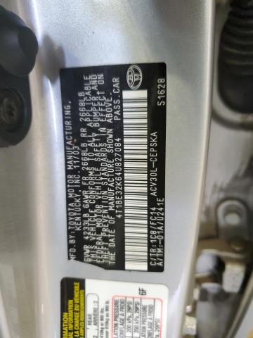 4T1BE32K64U827084 - 2004 TOYOTA CAMRY LE SILVER photo 12