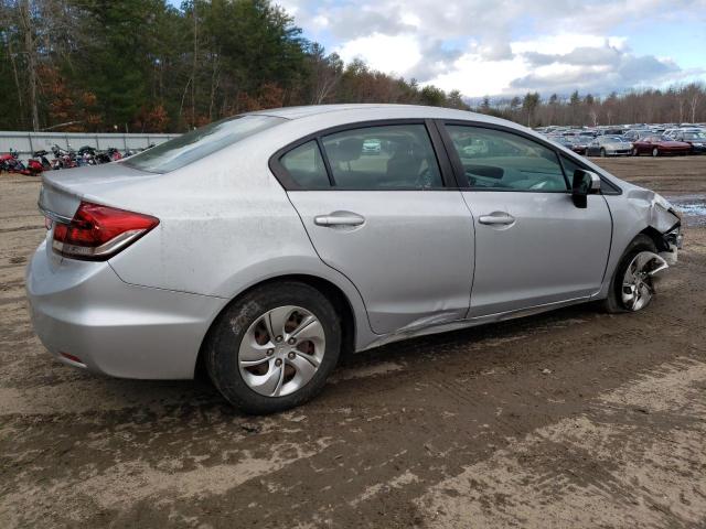 2HGFB2E59EH530458 - 2014 HONDA CIVIC LX SILVER photo 3