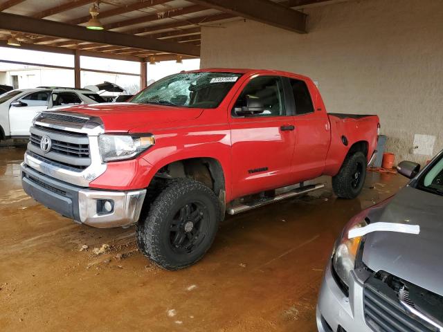 5TFRM5F14FX090777 - 2015 TOYOTA TUNDRA DOUBLE CAB SR/SR5 RED photo 1