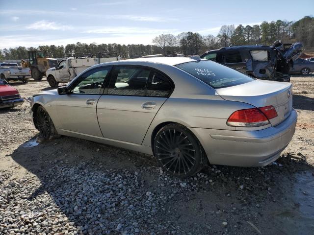 WBAHN83577DT74616 - 2007 BMW 750 SILVER photo 2