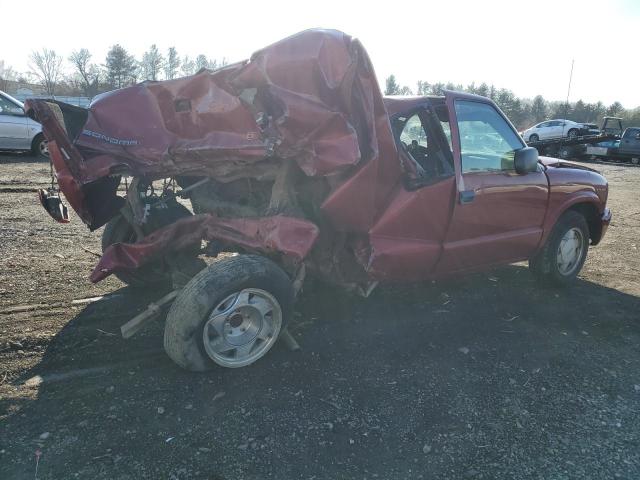 1GTCS19W228250137 - 2002 GMC SONOMA BURGUNDY photo 3