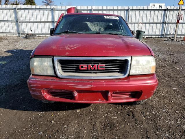 1GTCS19W228250137 - 2002 GMC SONOMA BURGUNDY photo 5