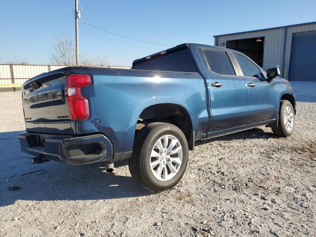 3GCPWBEK4NG186762 - 2022 CHEVROLET SILVERADO BLUE photo 3