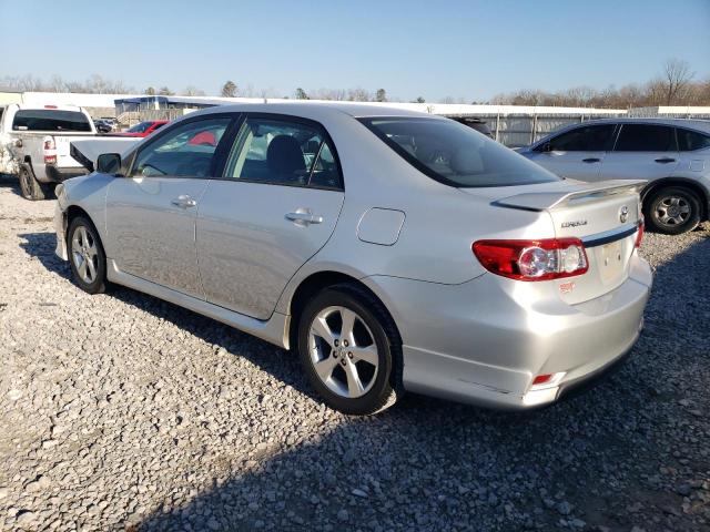 5YFBU4EE6DP145547 - 2013 TOYOTA COROLLA BASE SILVER photo 2