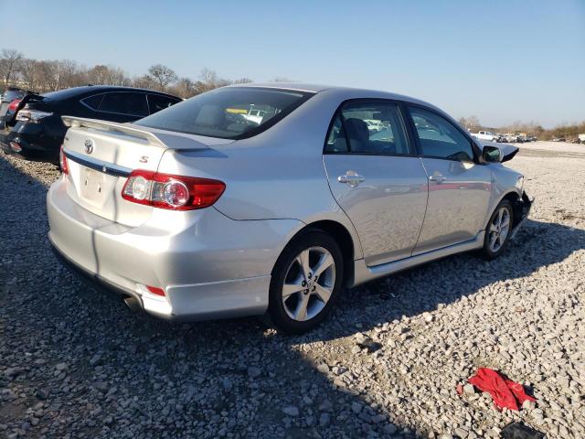 5YFBU4EE6DP145547 - 2013 TOYOTA COROLLA BASE SILVER photo 3