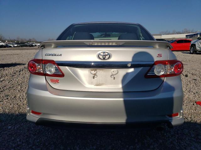 5YFBU4EE6DP145547 - 2013 TOYOTA COROLLA BASE SILVER photo 6