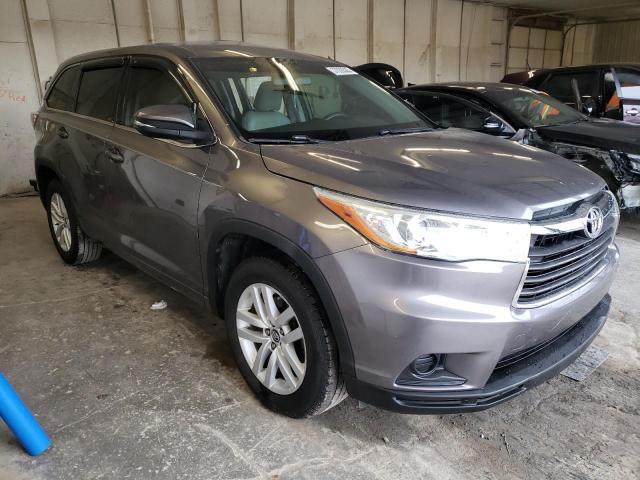 5TDZKRFH5GS143357 - 2016 TOYOTA HIGHLANDER LE GRAY photo 4