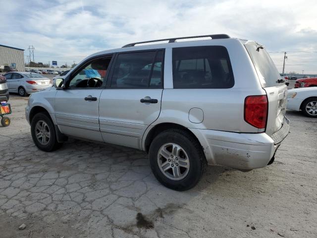 5FNYF185X5B038738 - 2005 HONDA PILOT EXL SILVER photo 2