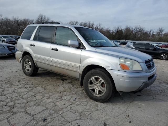 5FNYF185X5B038738 - 2005 HONDA PILOT EXL SILVER photo 4