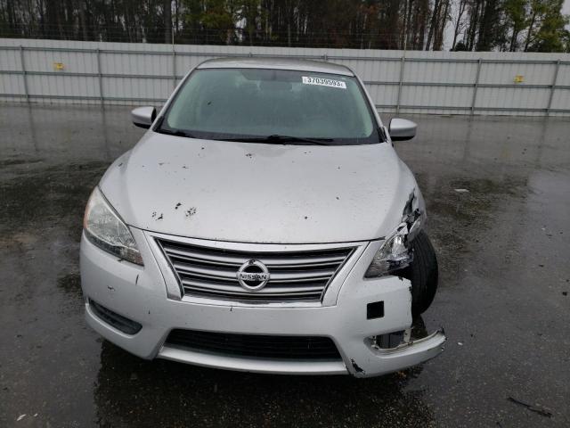 3N1AB7AP4DL743999 - 2013 NISSAN SENTRA M S SILVER photo 5