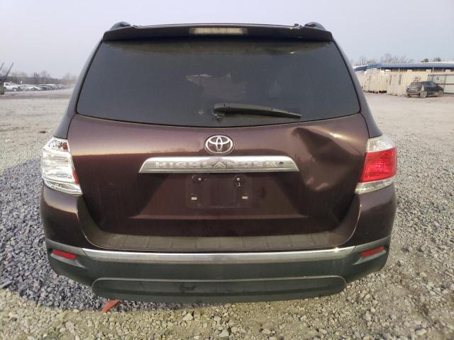 5TDZA3EH5CS023764 - 2012 TOYOTA HIGHLANDER BASE PURPLE photo 6