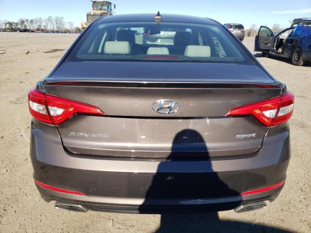 5NPE34AF9FH215010 - 2015 HYUNDAI SONATA SPORT GRAY photo 6