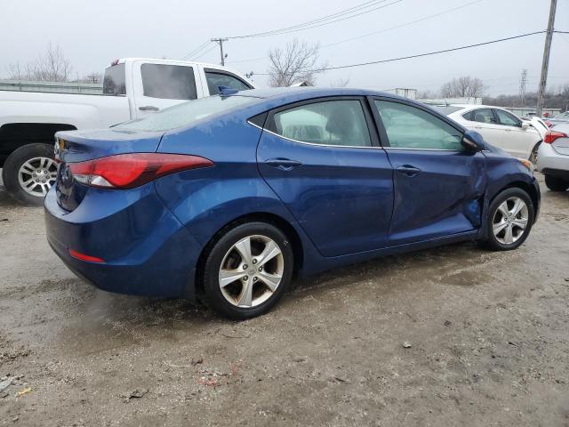 5NPDH4AE8GH791452 - 2016 HYUNDAI ELANTRA SE BLUE photo 3