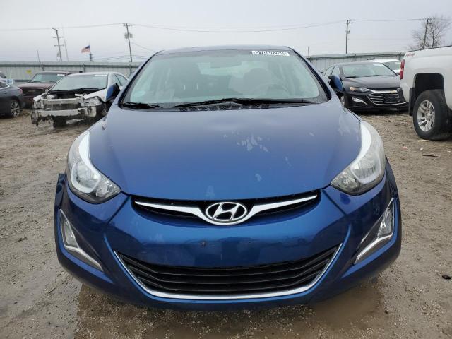 5NPDH4AE8GH791452 - 2016 HYUNDAI ELANTRA SE BLUE photo 5