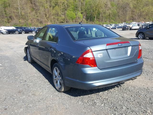 3FAHP0HA2CR386362 - 2012 FORD FUSION SE  photo 3