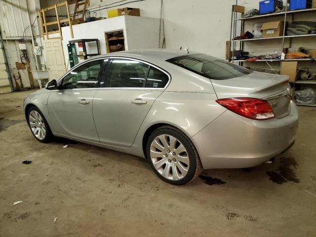 W04G05GV1B1125545 - 2011 BUICK REGAL CXL SILVER photo 2