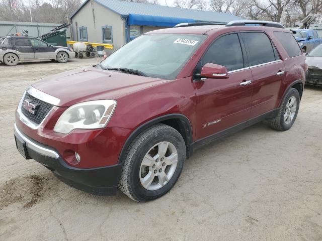 1GKEV33768J218469 - 2008 GMC ACADIA SLT-2 RED photo 1