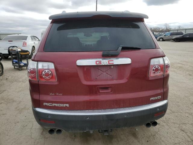 1GKEV33768J218469 - 2008 GMC ACADIA SLT-2 RED photo 6