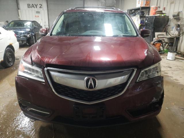 5FRYD4H48EB030067 - 2014 ACURA MDX TECHNOLOGY MAROON photo 5