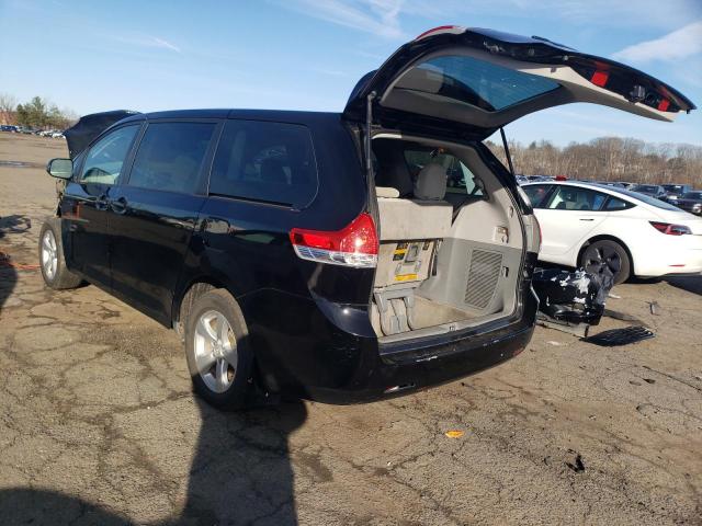 5TDZK3DCXES516281 - 2014 TOYOTA SIENNA BLACK photo 2