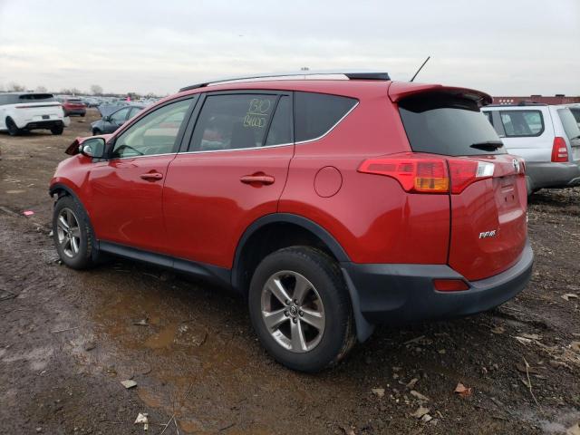 JTMRFREV6FD120269 - 2015 TOYOTA RAV4 XLE RED photo 2