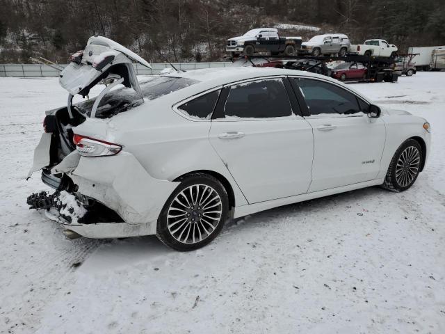 3FA6P0RU5JR249316 - 2018 FORD FUSION TITANIUM/PLATINUM HEV WHITE photo 3