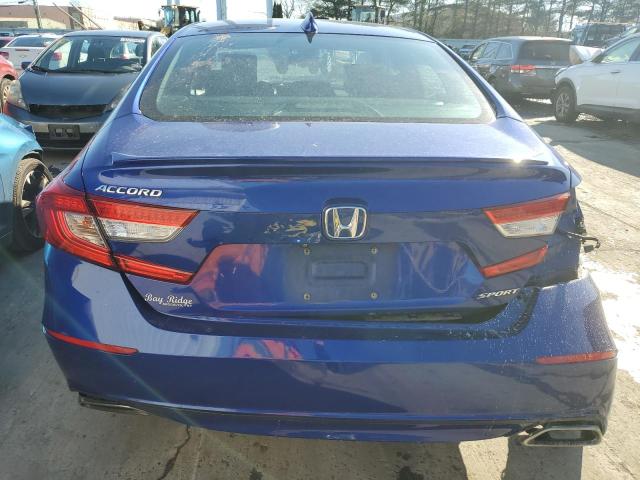 1HGCV1F35JA152598 - 2018 HONDA ACCORD SPORT BLUE photo 6