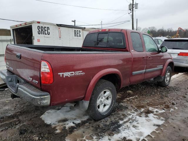 5TBBT44156S486619 - 2006 TOYOTA TUNDRA ACCESS CAB SR5 RED photo 3