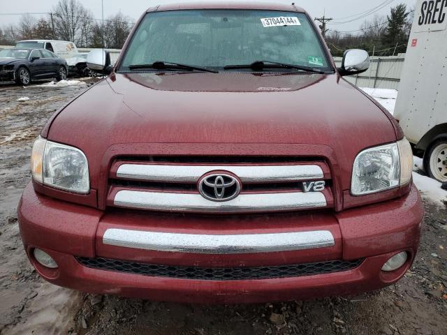 5TBBT44156S486619 - 2006 TOYOTA TUNDRA ACCESS CAB SR5 RED photo 5