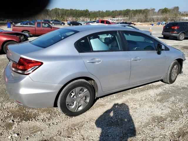 19XFB2E55DE092255 - 2013 HONDA CIVIC LX SILVER photo 3