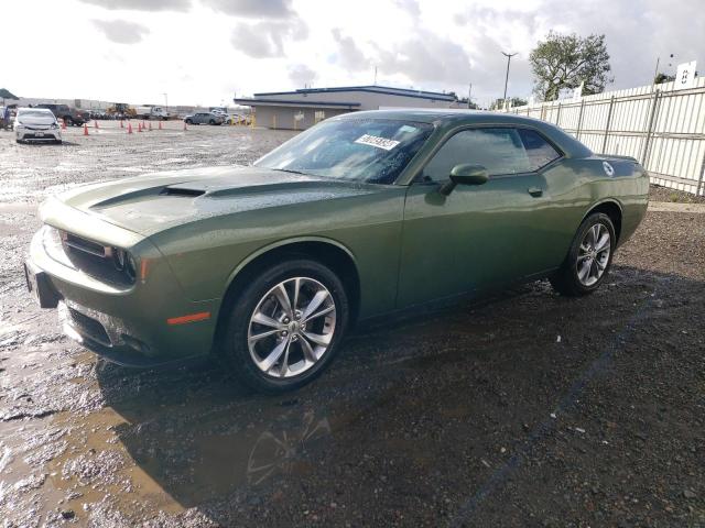 2C3CDZGG9MH543345 - 2021 DODGE CHALLENGER SXT GREEN photo 1