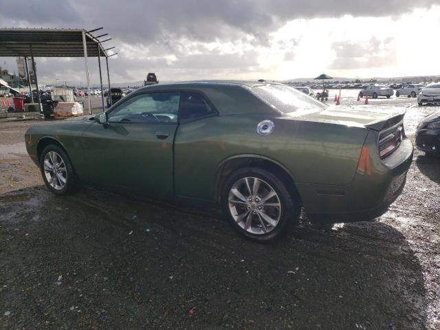 2C3CDZGG9MH543345 - 2021 DODGE CHALLENGER SXT GREEN photo 2