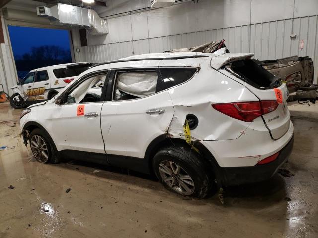 5XYZUDLA3FG300092 - 2015 HYUNDAI SANTA FE S WHITE photo 2