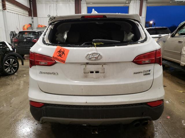 5XYZUDLA3FG300092 - 2015 HYUNDAI SANTA FE S WHITE photo 6