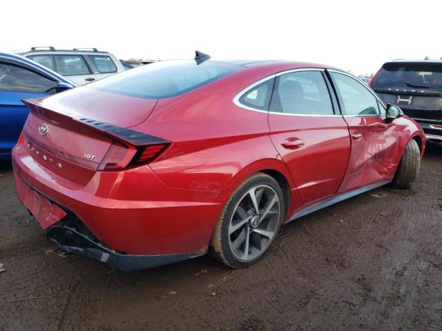 5NPEJ4J24NH135907 - 2022 HYUNDAI SONATA SEL PLUS RED photo 3